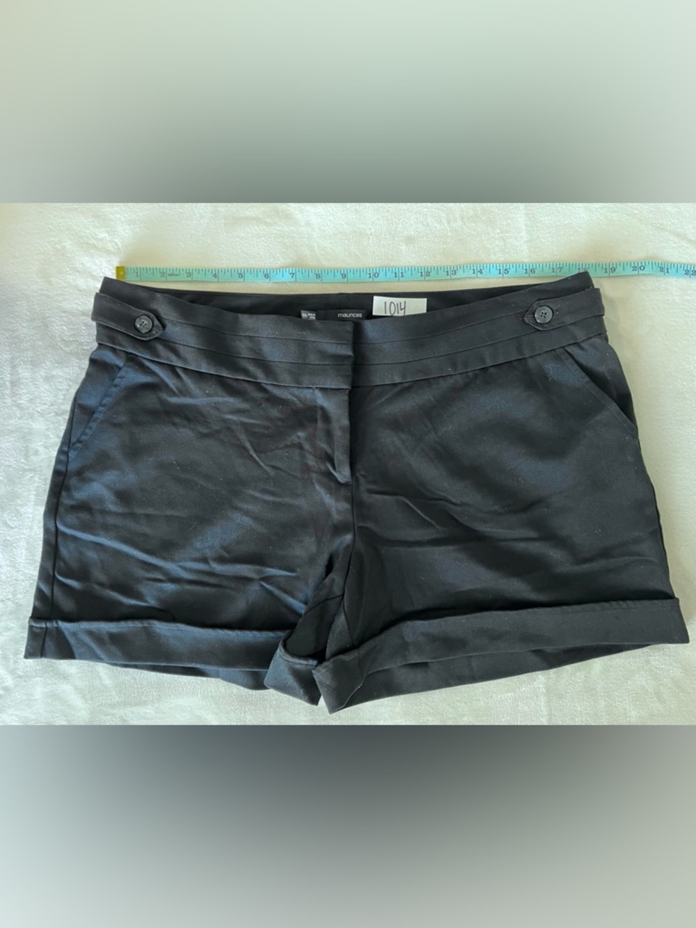 Maurices | Black Dress Shorts Size 13/14 | Cuffed Hem | Casual Work